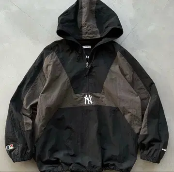 Perushu MLB 나일론 아노락 후드티 풀오버 양키스