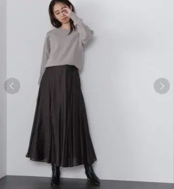 샤이니 시어 보일 스커트