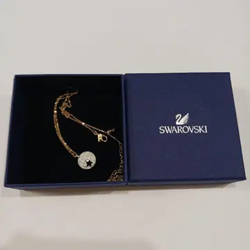Swarovski 달과 별 골드 목걸이