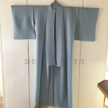 명주 무지 스카이블루
