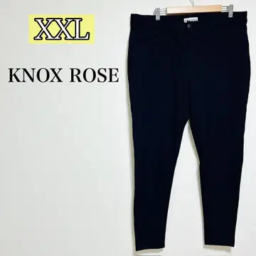 KNOX ROSE 블랙 스키니 팬츠 [ XXL ] 스트레치 블랙