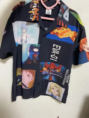 에반게리온 X-girl 콜라보 반팔 셔츠