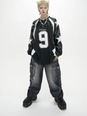 XU pocket cargo denim pants