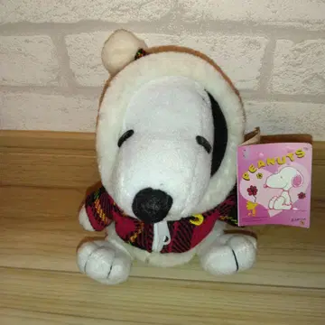 스누피 봉제 인형 후드 부착