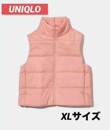 유니클로 웜 패디드 베스트 / XL 레어! 핑크 나일론 충전솜