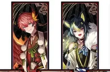 [ 니지산지 요괴만화 ] 족자풍 랜덤 미니 포스터 이나미 라이 아카기 웬