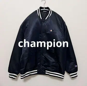 Champion 바시티 자켓풍 나일론 자켓 M 블랙