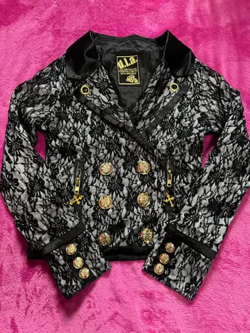 d.i.a. 레이스 더블 브레스트 자켓