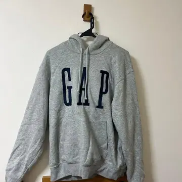 GAP 그레이 후드 부착 후드티