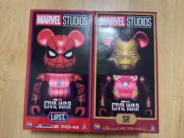 BE@RBRICK 스파이더맨 아이언맨 400% 기타