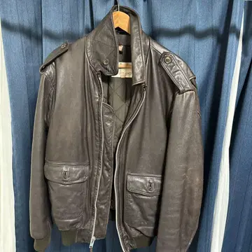 LAKELAND 다크 브라운 가죽 자켓