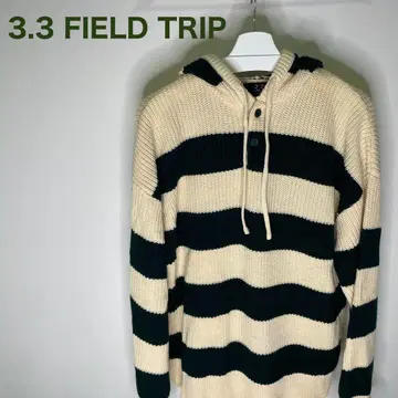 3.3 FIELD TRIP 후드 부착 니트 스웨터