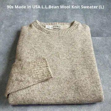 [ 새상품급 ] 80s USA제 엘엘빈 믹스 울 스웨터 빅 사이즈