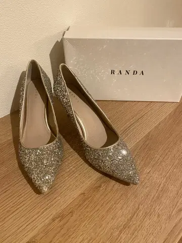 RANDA 글리터 펌프스 골드