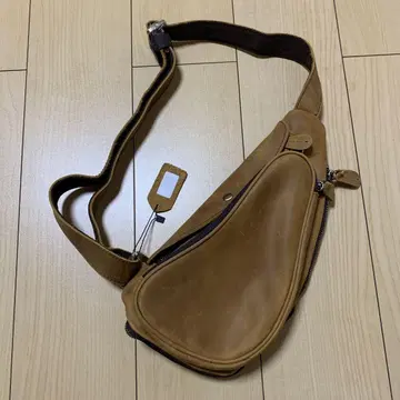 TIDING 바디백 숄더백 브라운 바이커 바이크