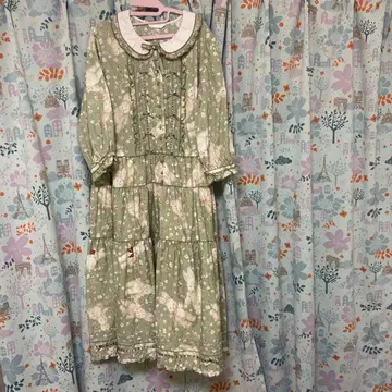 핑크하우스 토끼와 장미 원피스