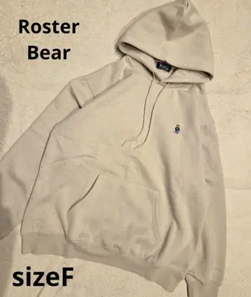 Roster Bear 후데트 풀오버 [ F ] 베이지 자수 새상품급