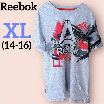 레어 Reebok [ XL 14-16 ] 리복 그레이 T셔츠 그레이