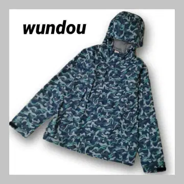 [ M ] wundou 카모 패턴 후드 부착 윈드 브레이커 자켓 윈도우