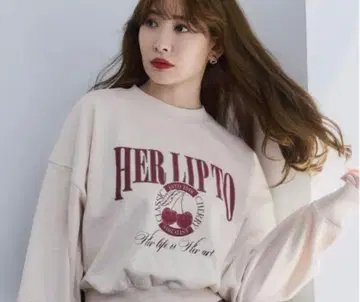 herlipto 클래식 체리 스웨트셔츠 미사용 새상품