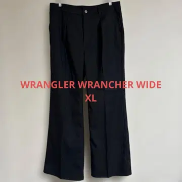 WRANGLER 런처 플레어 와이드 팬츠 XL 블랙