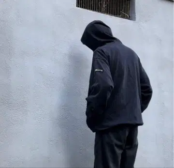 Y's for men 블랙 후드티 후드 부착