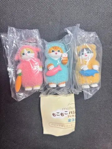 mofusand 포근포근 파자마 피규어 전 3종 세트