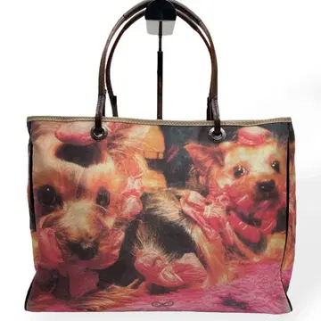 컨디션 최상 레어 Anya Hindmarch 토트백 요크셔테리어 A4