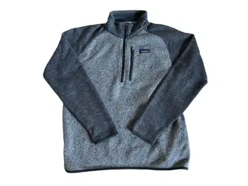 파타고니아 하프 지퍼 풀오버 보아 플리스 자수 로고 그레이 XL