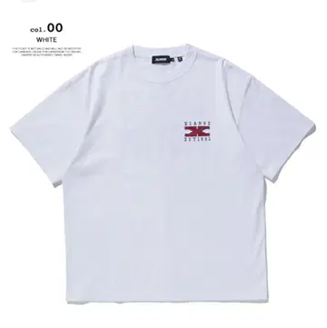 XLARGE 유니언 잭 티셔츠 화이트