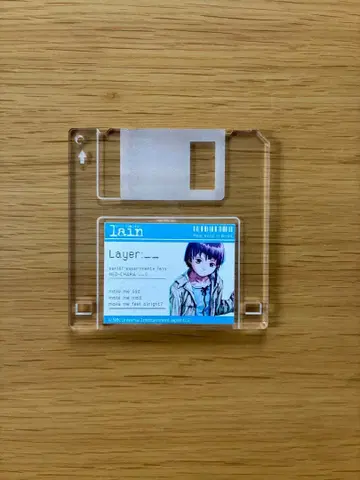 lain DMM 스크래치 아크릴 키링 디자인 B C-2