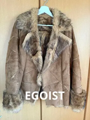 EGOIST 브라운 무스탕 코트
