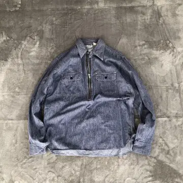 SUGER CANE 슈가케인 하프 지퍼 풀오버 셔츠