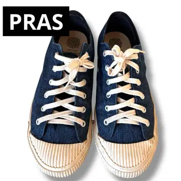 [ PRAS ] 인디고 데님 로우컷 스니커즈