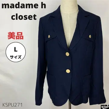 madame h closet 자켓 이탈리아제 얇은 소재 골드 버튼 40