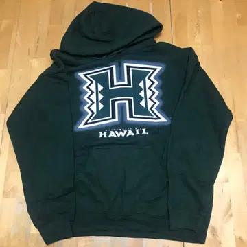 하와이 대학 후드티 M 사이즈 그린 hawaii university