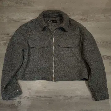 ZARA 그레이 크롭 자켓 Msize