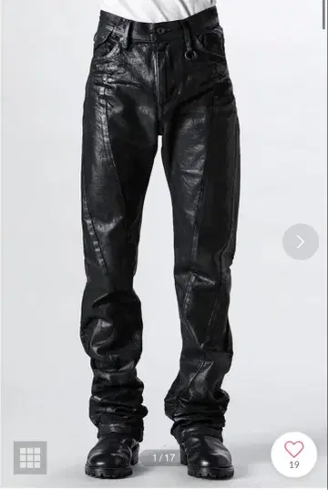 JULIUS 12oz Coated Denim Seamed Pants