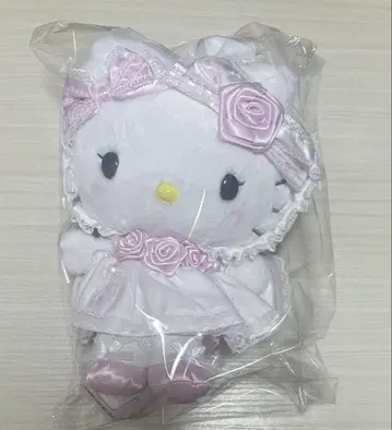 헬로키티 봉제 인형 화이트 프릴 산리오