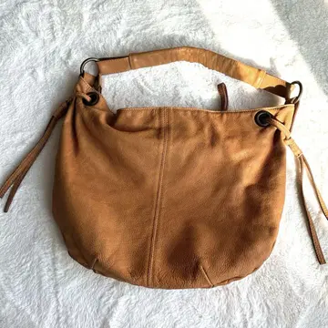 알키미아 Alchimia 천연 가죽 숄더 핸드백 브라운 가죽