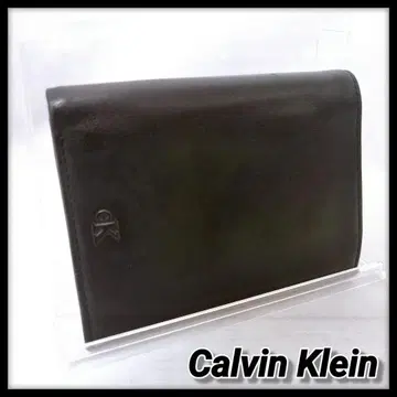 Calvin Klein 캘빈클라인 블랙 지갑 천연 가죽