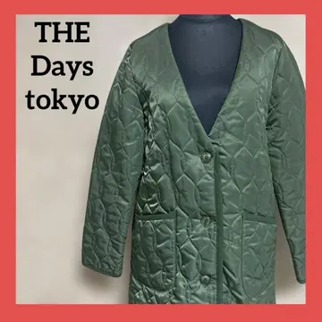 The Dayz tokyo 퀼팅 자켓 포레스트 그린 38