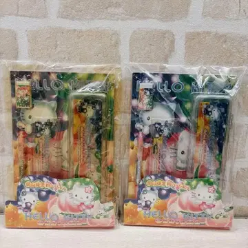 지역 한정 키티 오카야마 한정 복숭아 엔젤 키티 문구 2세트