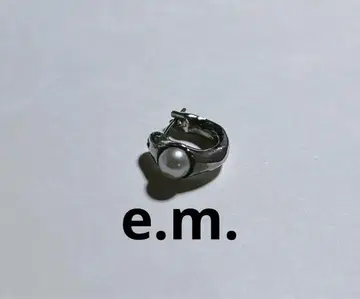 e.m. 펄 후프 귀걸이
