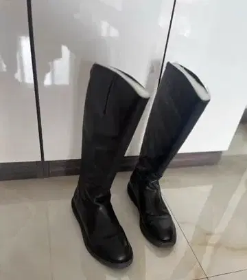 사이드 고어 부츠 블랙 퍼 포함