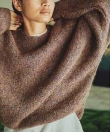 프리다 라메사 믹스 니트 알파카 혼방 프리 퍼플 계열