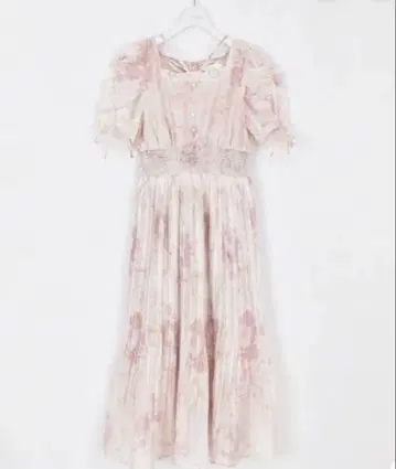 evelyn 꽃무늬 플리츠 OP