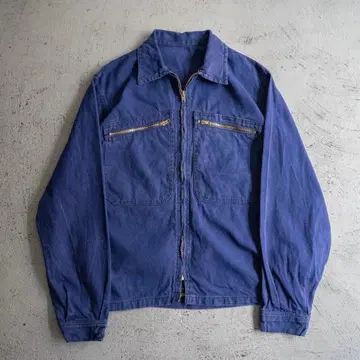 [ 레어 ] 40s 50s 프랑스 사이클리스트 자켓 팔자 자수 택