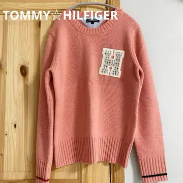 TOMMY HILFIGER 핑크 스웨터 니트 S 사이즈 상의 새상품급