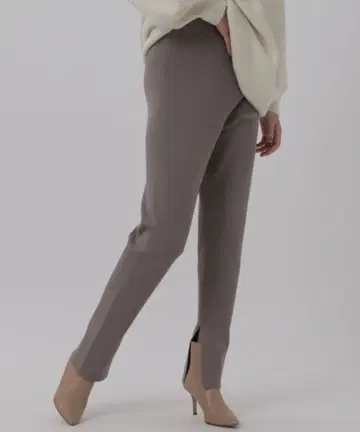카오스 실크 네이비 밀라노 리브 슬림 팬츠